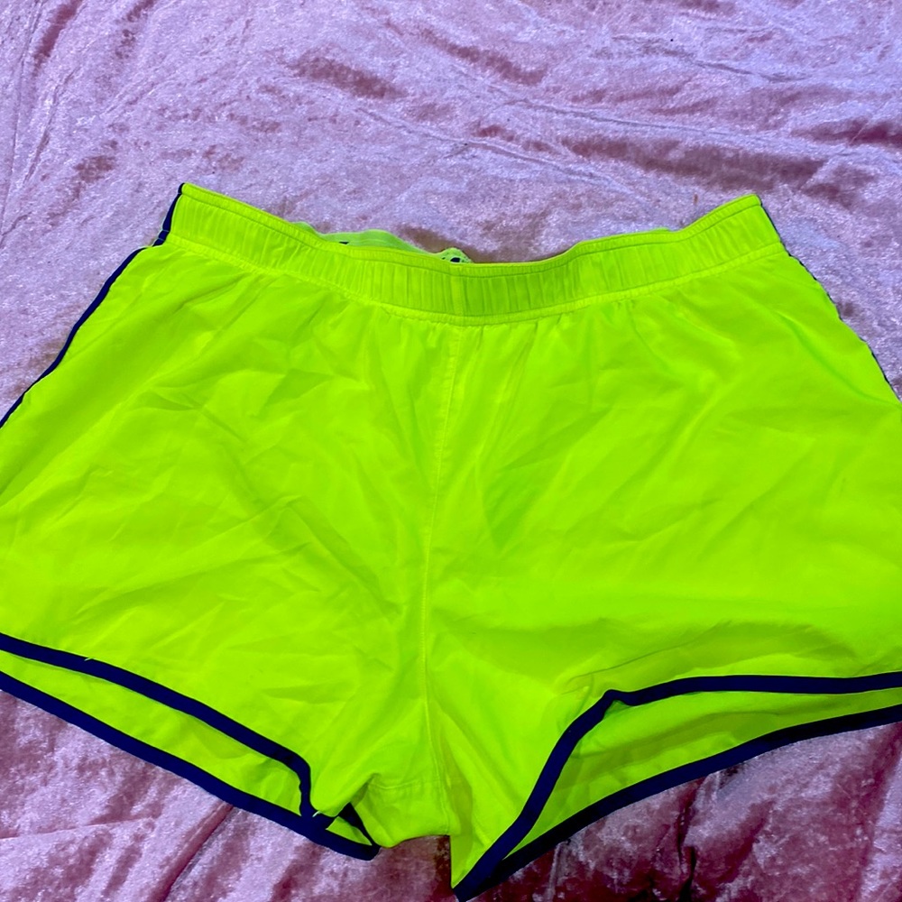 Neon vintage VSX workout shorts